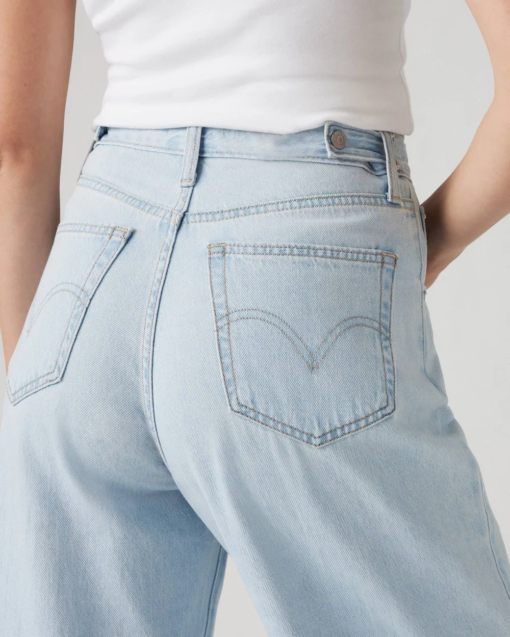 Adjustable Womens Cinch Baggy Jeans