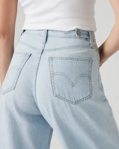 Adjustable Womens Cinch Baggy Jeans