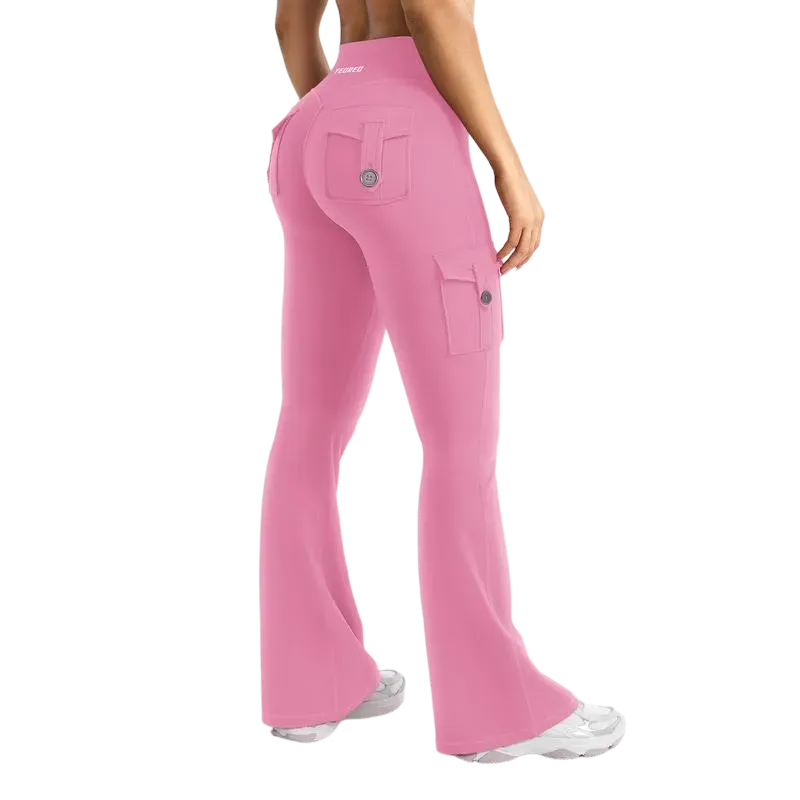 「🛒90%OFF only today」Women's athletic flared leggings with pockets