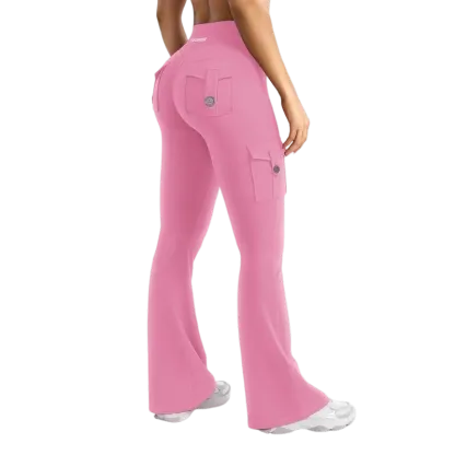 「🛒90%OFF only today」Women's athletic flared leggings with pockets