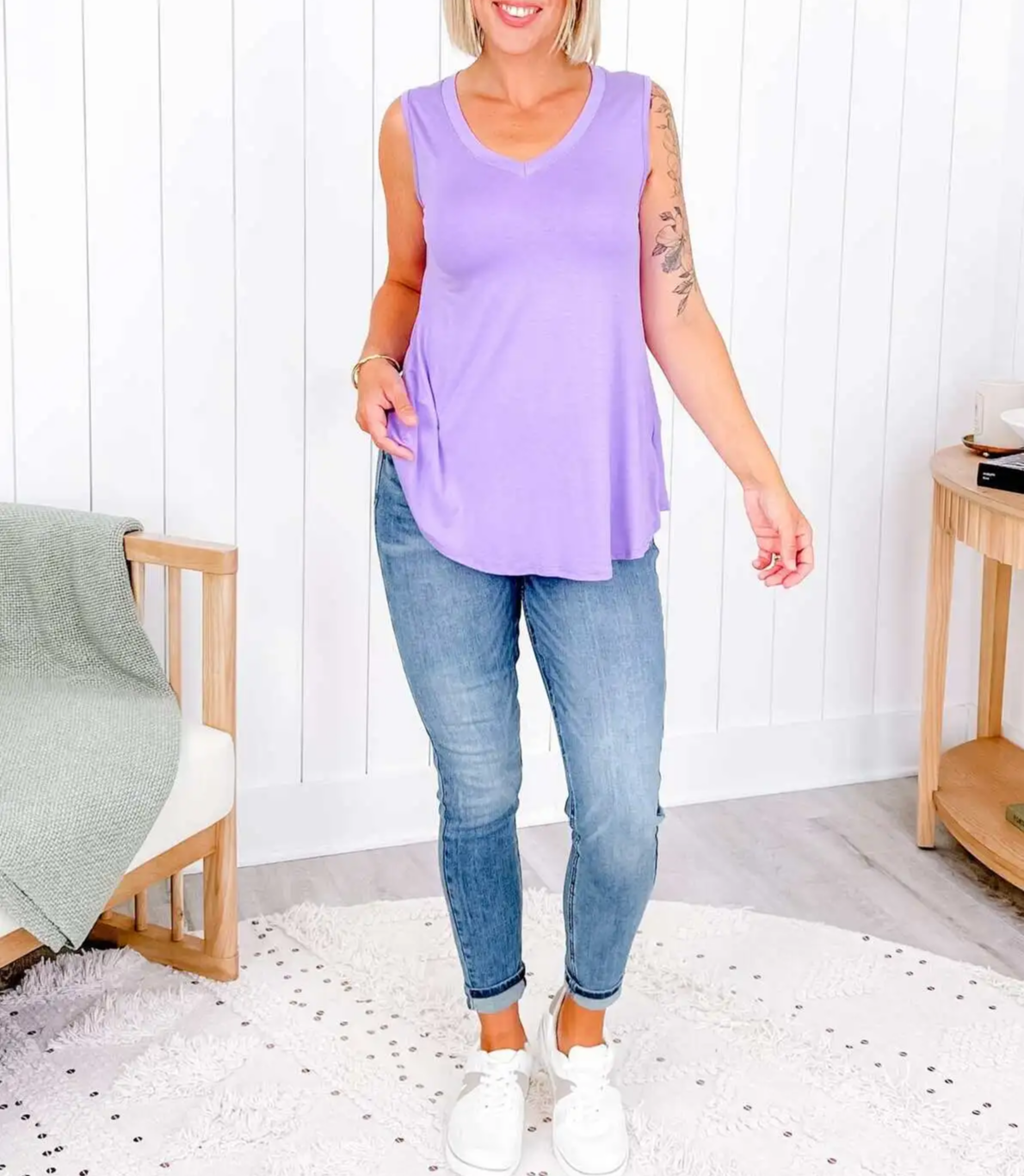 ⚡LIMITED SALE-V-neck tank top(Multiple Colors)