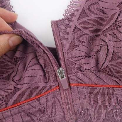 ⏰Nature Cotton Wireless Zipper Front Button Bra