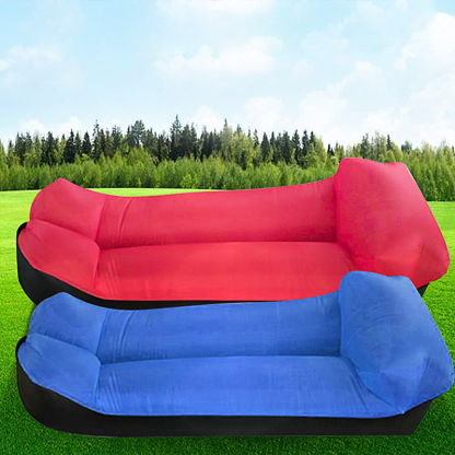 Outdoor Air Sofa Fast Inflatable Laybag Hangout Lounger Beach Air Bed Folding Sleeping Bag Lazy Sofa Lazy Air Sofa