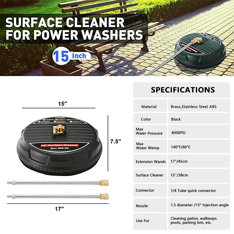4000 PSI Professional Pressure Washer Surface Cleaner
