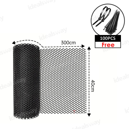 Plastic Chicken Wire Fence Mesh, Hexagonal Fencing Wire For Gardening, Poultry Fencing, Chicken Wire Frame For Crafts, Floral Netting