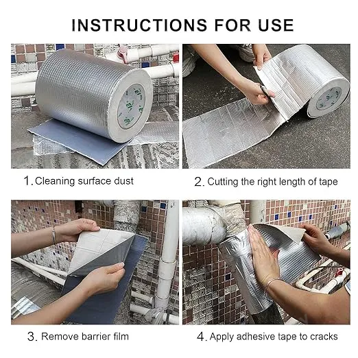 Permanent Waterseal Aluminium Rubber Tape - Buy More Save More