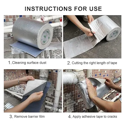 Permanent Waterseal Aluminium Rubber Tape - Buy More Save More