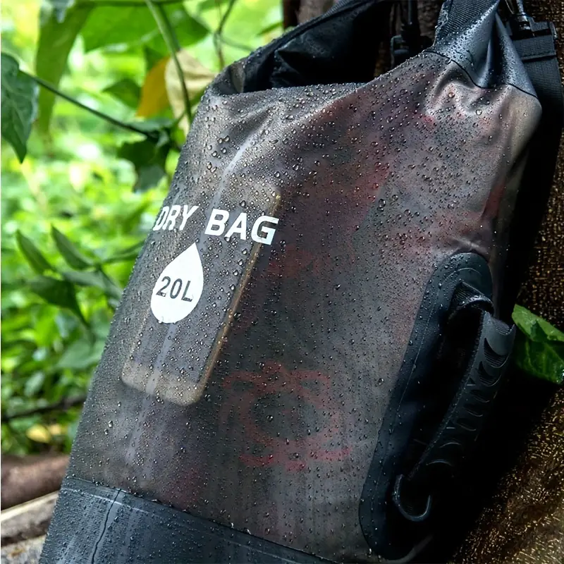 Waterproof Dry Bags Backpack Translucent Perfect for Boating Kayaking Hiking Canoeing Fishing Drafting Swimming Camping Snowboarding Adjustable Shoulder Strap