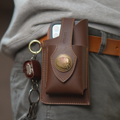 🎁 Perfect Father's Day Gift ❤ 40% OFF- Multifunctional Leather Mobile Phone Bag