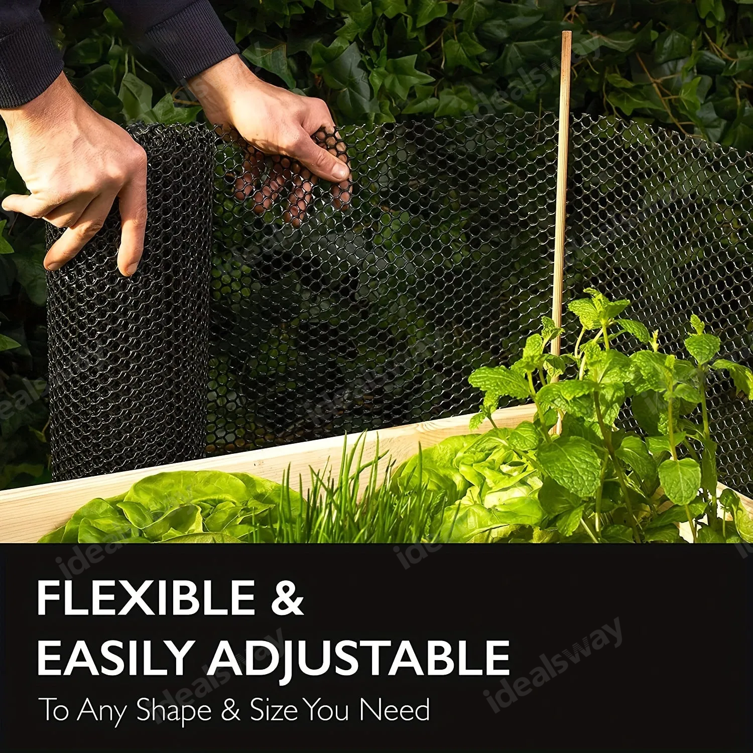 Plastic Chicken Wire Fence Mesh, Hexagonal Fencing Wire For Gardening, Poultry Fencing, Chicken Wire Frame For Crafts, Floral Netting