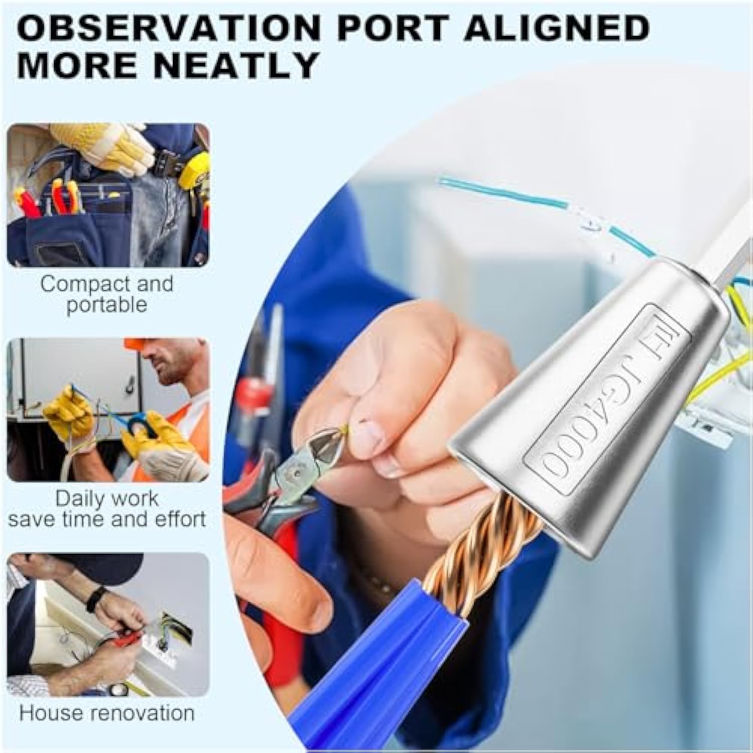 Wire Twister Tool for Drill, Wire Twisting Tool for Drill, Drill Wire Twister for Electricians, Electrical Wire Nut Twister for Drill