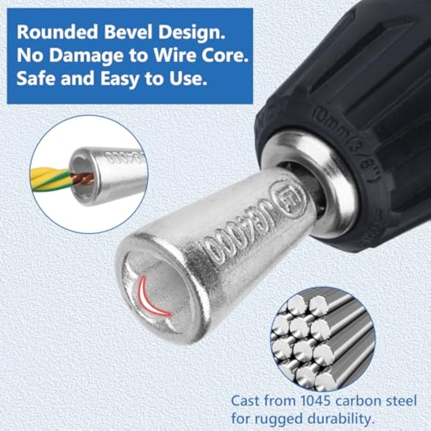 Wire Twister Tool for Drill, Wire Twisting Tool for Drill, Drill Wire Twister for Electricians, Electrical Wire Nut Twister for Drill