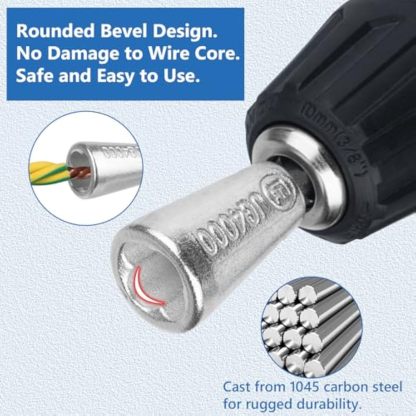 Wire Twister Tool for Drill, Wire Twisting Tool for Drill, Drill Wire Twister for Electricians, Electrical Wire Nut Twister for Drill