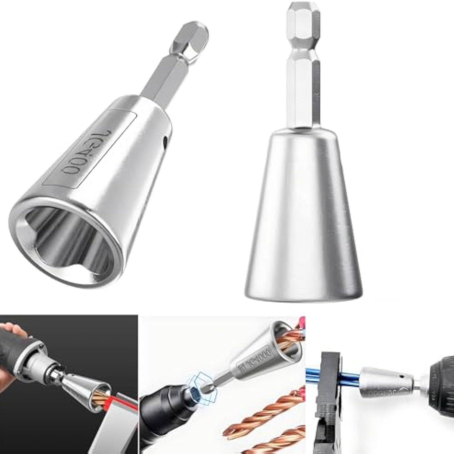 Wire Twister Tool for Drill, Wire Twisting Tool for Drill, Drill Wire Twister for Electricians, Electrical Wire Nut Twister for Drill