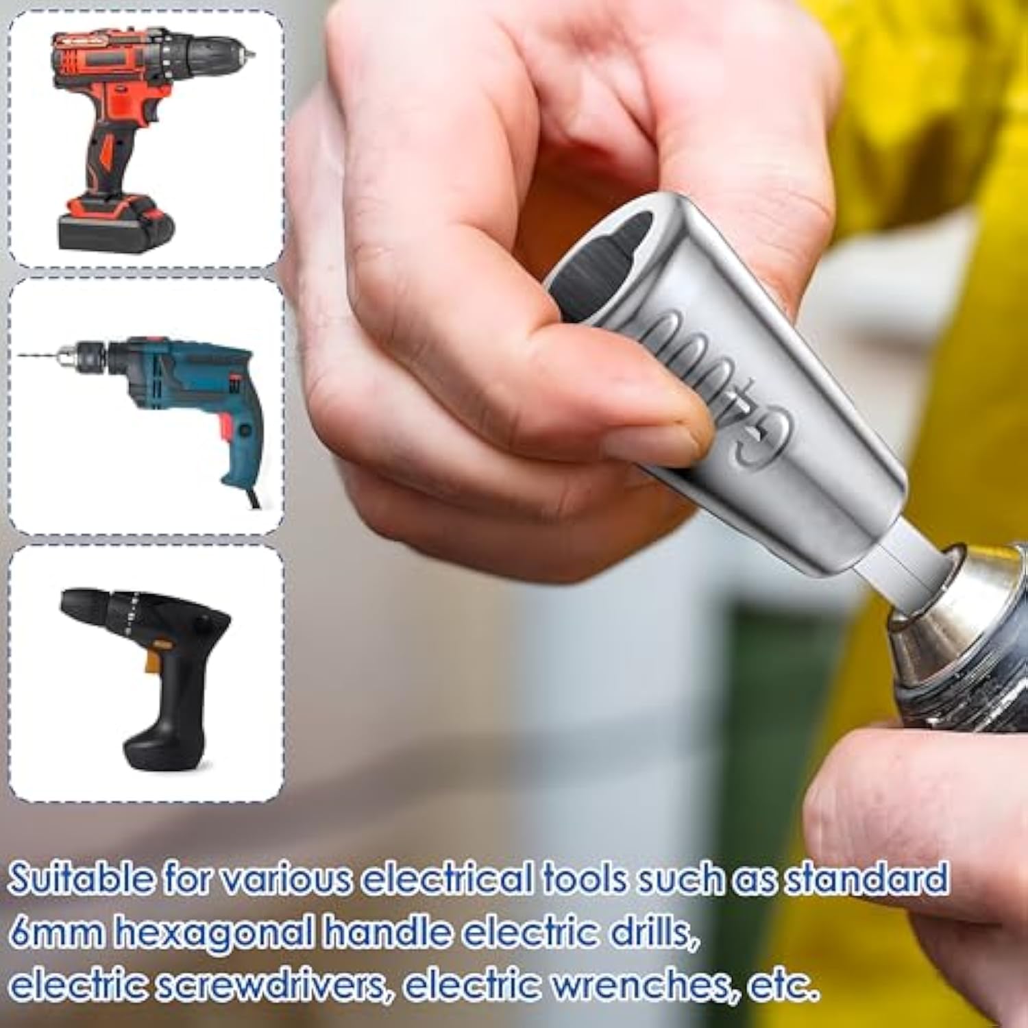 Wire Twister Tool for Drill, Wire Twisting Tool for Drill, Drill Wire Twister for Electricians, Electrical Wire Nut Twister for Drill