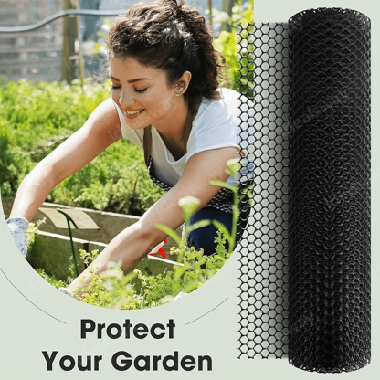 Plastic Chicken Wire Fence Mesh, Hexagonal Fencing Wire For Gardening, Poultry Fencing, Chicken Wire Frame For Crafts, Floral Netting