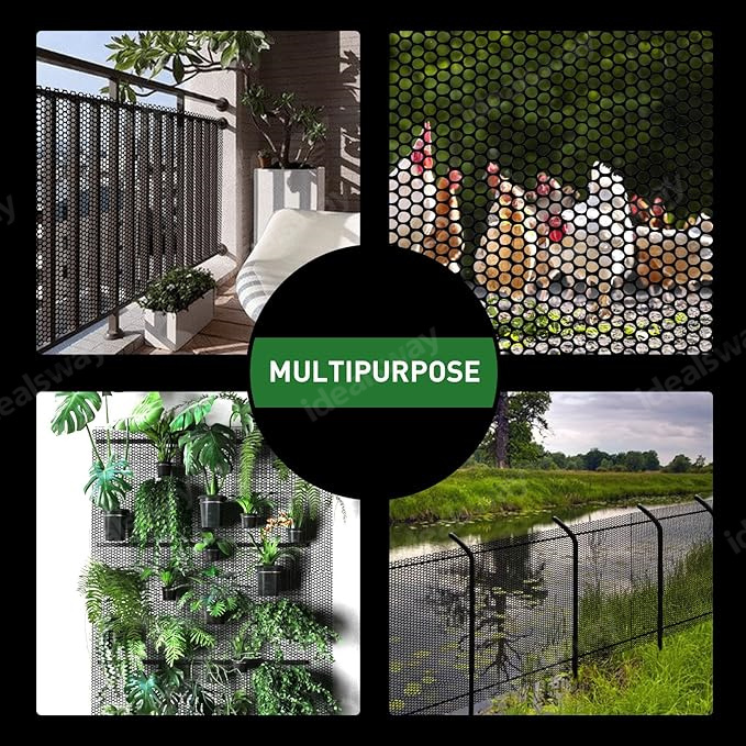 Plastic Chicken Wire Fence Mesh, Hexagonal Fencing Wire For Gardening, Poultry Fencing, Chicken Wire Frame For Crafts, Floral Netting