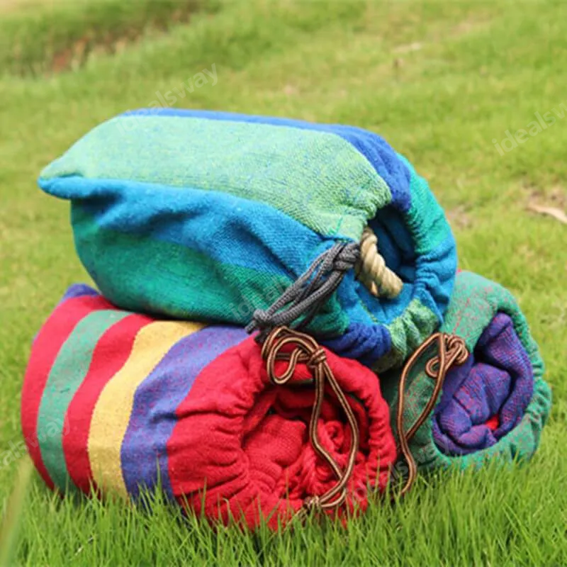 SUMMER HOT SALE 40% OFF ☀Canvas Cotton Garden Hammock with Carrying Bag