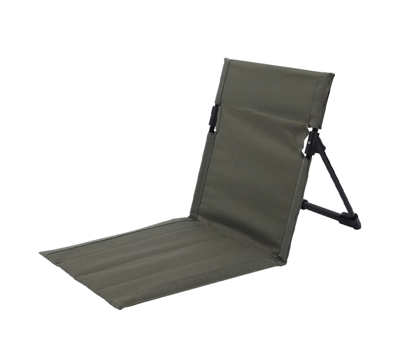 Outdoor Foldable Reclining Chair With Integrated Beach Chair