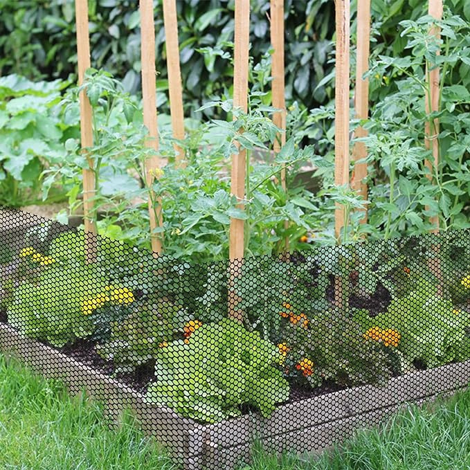 Plastic Chicken Wire Fence Mesh, Hexagonal Fencing Wire For Gardening, Poultry Fencing, Chicken Wire Frame For Crafts, Floral Netting