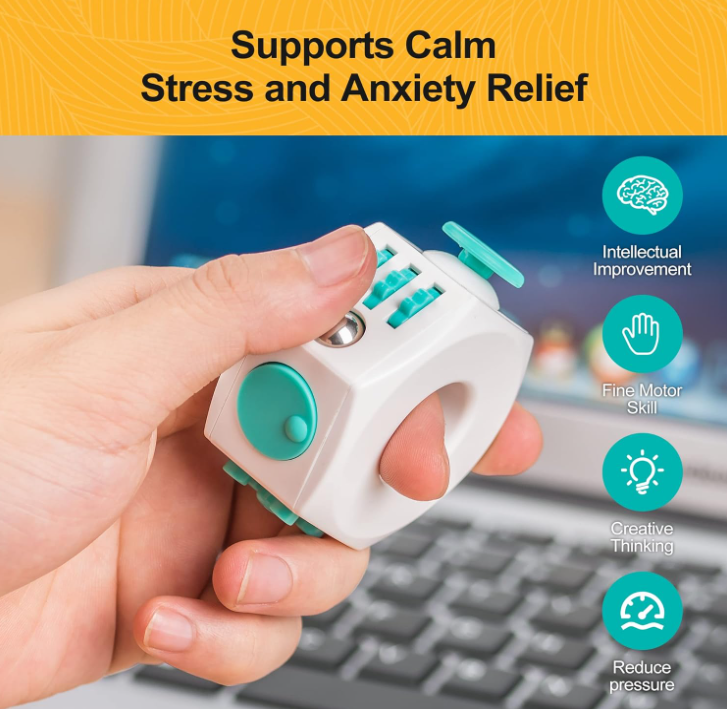 Stress Relief Fidget Cube & Anxiety Ring - Ultimate Decompression Toy🌟 