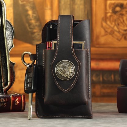 🔥Today Off 30% sale🔥Multifunctional Leather Mobile Phone Bag