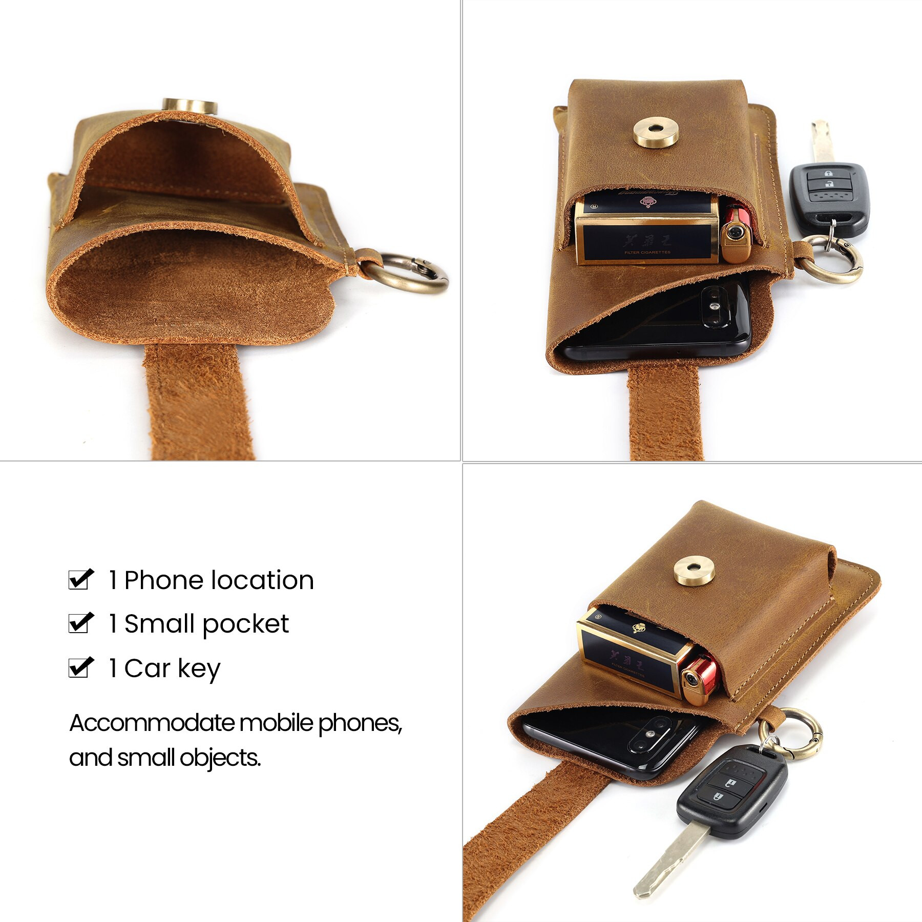 🔥Today Off 30% sale🔥Multifunctional Leather Mobile Phone Bag