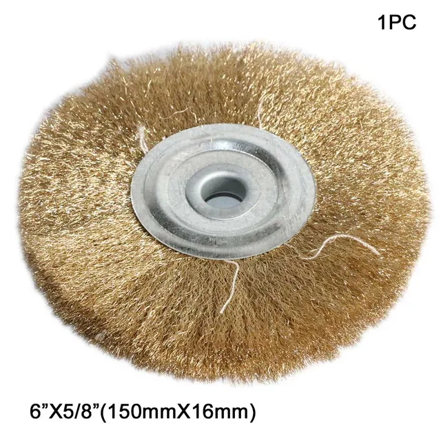 1pc Wire Wheel Brush 4"6" Hole 10mm 16mm Flat Type for Bench Grinder P