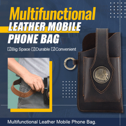 40% OFF- Multifunctional Leather Mobile Phone Bag