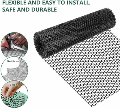 Plastic Chicken Wire Fence Mesh, Hexagonal Fencing Wire For Gardening, Poultry Fencing, Chicken Wire Frame For Crafts, Floral Netting