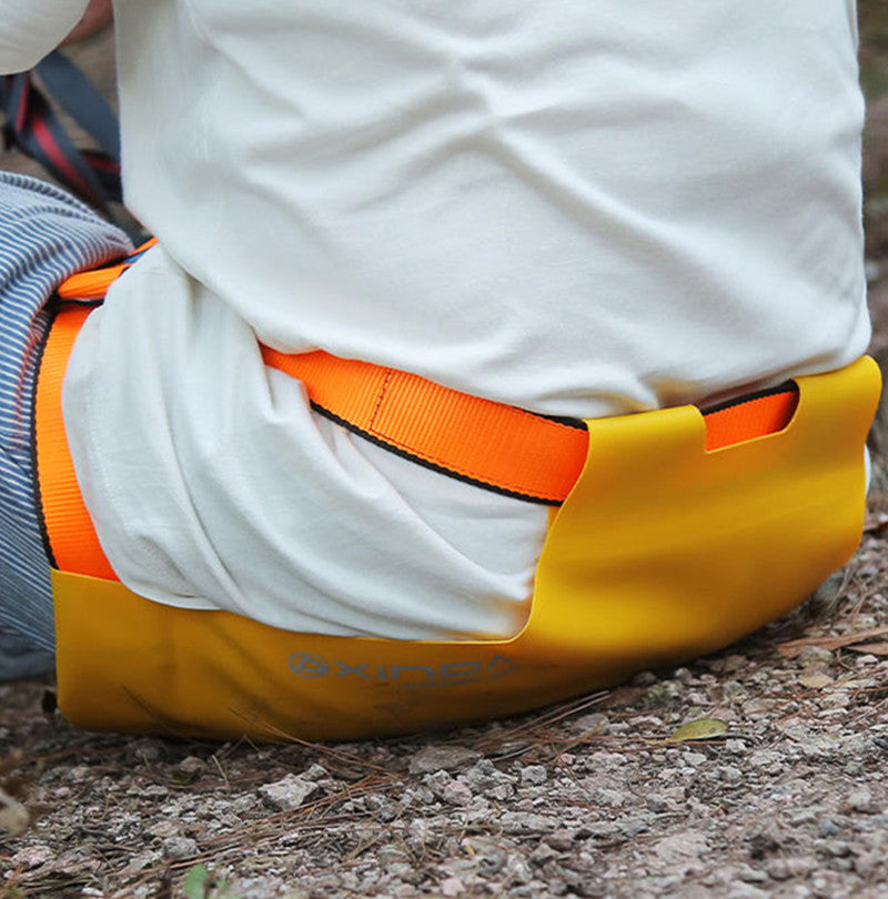 Rock Climbing Abseiling Safety Harness With PVC Buttock Pocket