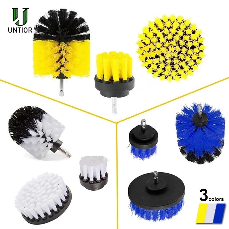 3-Piece Drill Brush Attachment Set