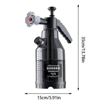 High Pressure Car Wash Sprayer, Hand Pressure Snow Foam Sprayer, Pressure Foam Sprayer, for Watering Plant, Pets Showering, 2L
