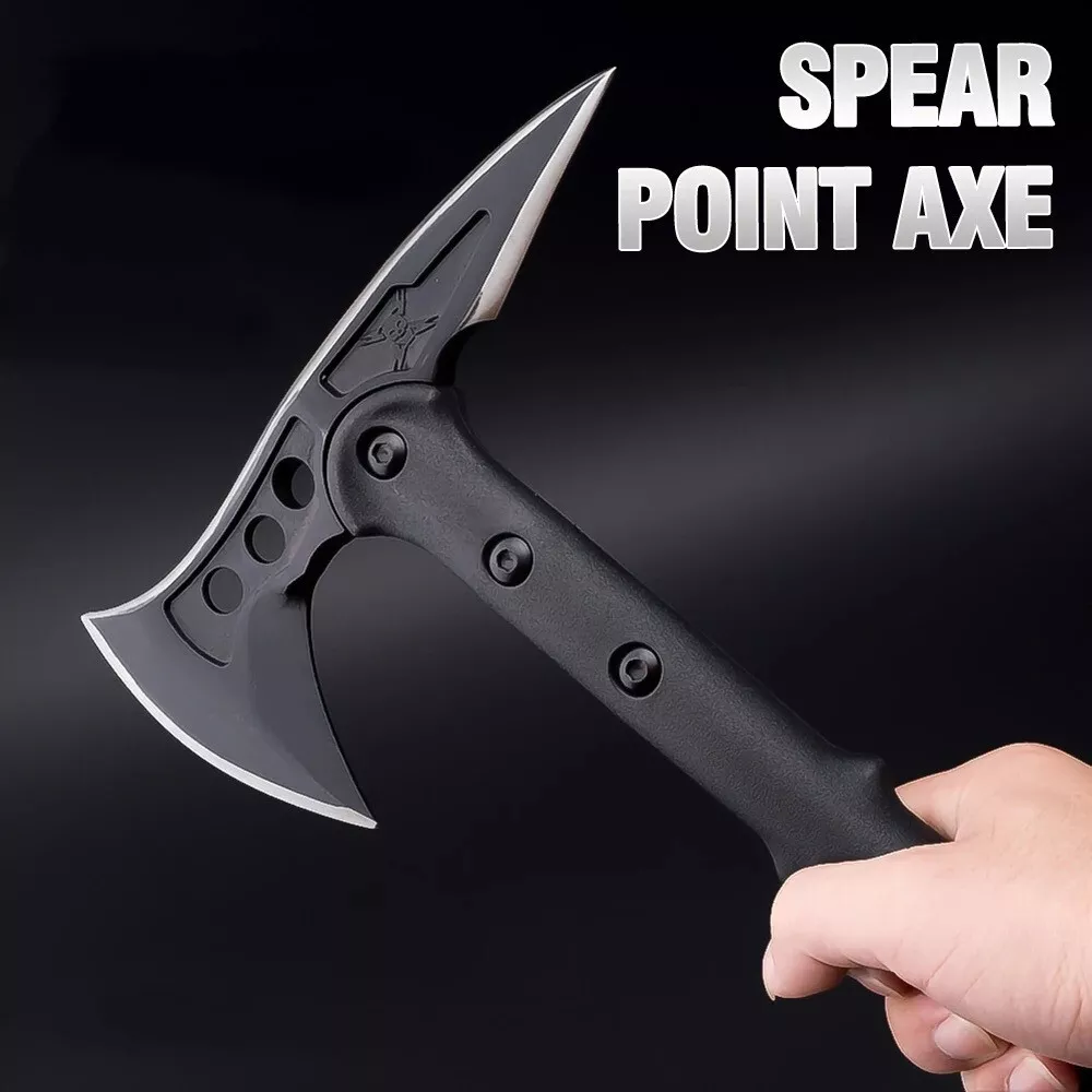 CS Tactical Axe Tomahawk Stainless Steel Blade Outdoor Hunting Camping Survival Axes Hand Tool 