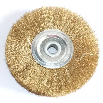 1pc Wire Wheel Brush 4"6" Hole 10mm 16mm Flat Type for Bench Grinder Polishing Abrasive Tool For Metal Derust wood Deburring
