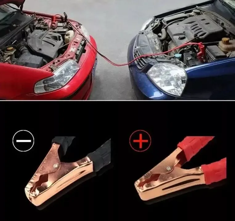 HEAVY DUTY 10 GAUGE 7 FT BATTERY BOOSTER CABLE EMERGENCY POWER JUMPER 200 AMP