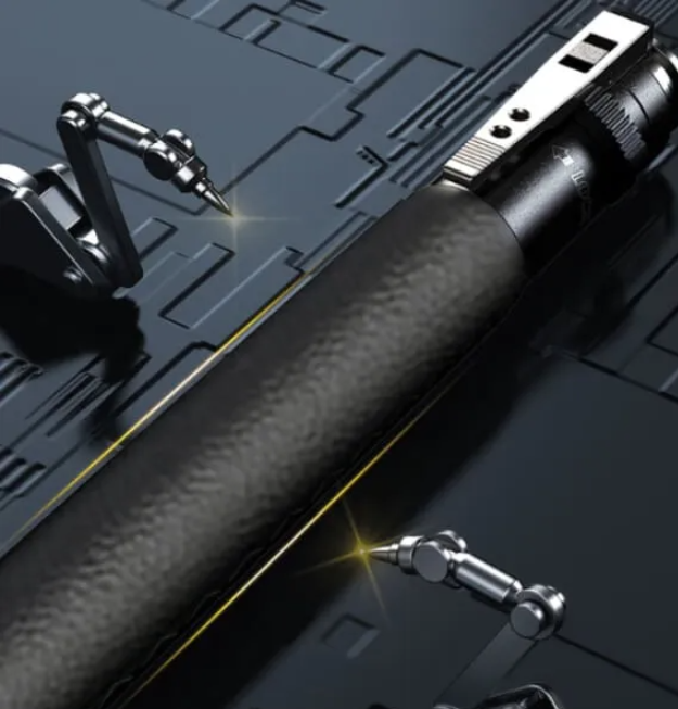 2026 Enhanced Automatic Retractable Outdoor Self-Defence Hiking Stick