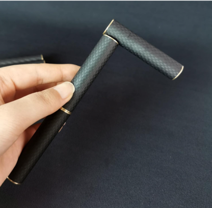 Black Magnetic Sticks Fidget Toys for Fidgeter, 8 Inch Long Magnetic Fidget Cylinder, Creative Three Cylinder Magnet Fidget Toys, ADHD Fidget Toys for School, Stress Relief Spinning Pen Skill Toy