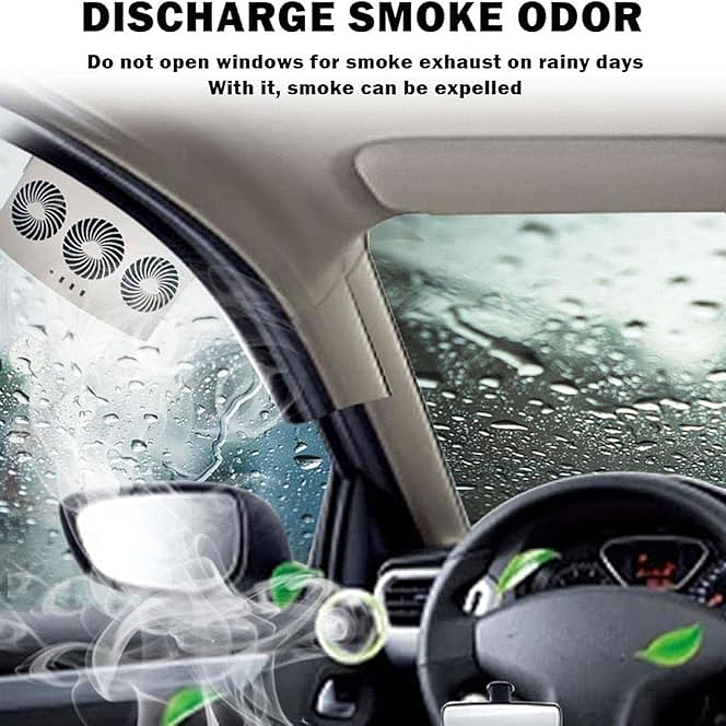 Car Cooling Fan Solar Powered Cooler Auto Window Air Vent Ventilation Exhaust