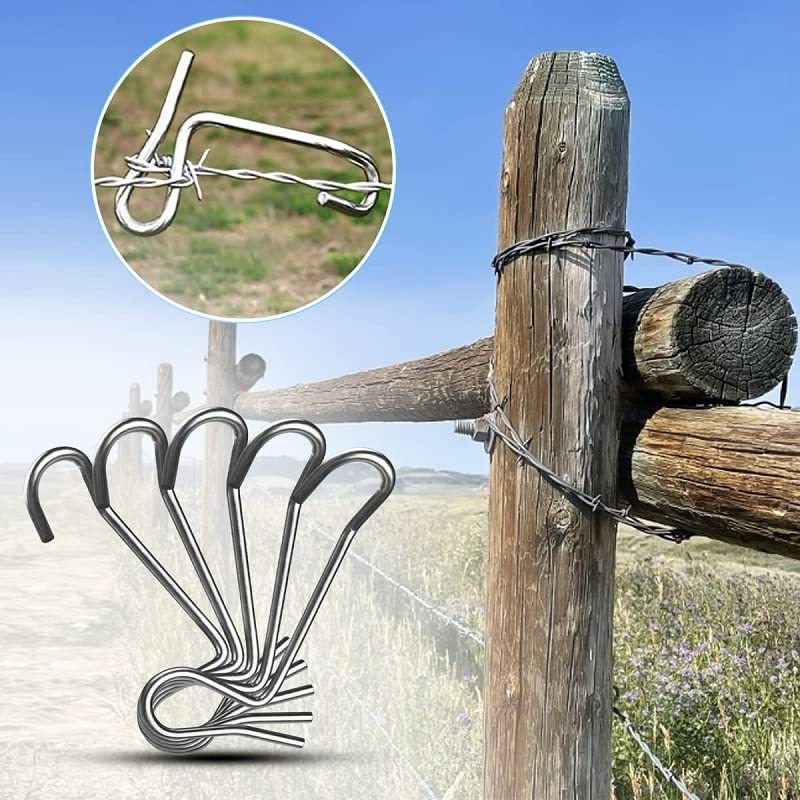 Fence Wire Tensioning Tool for Turnbuckles Barb Wire Tensioner with 304 Stainless Steel for Fast Tighting Metal Fence Post and Garden Fence Wire(20 PCS+Tighteners Handle)