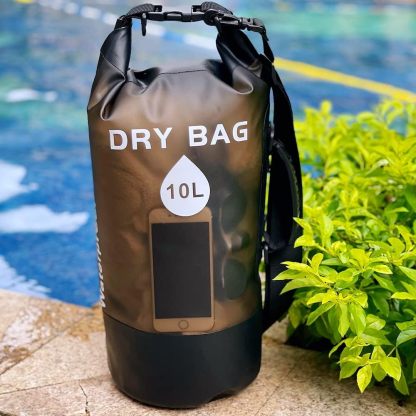 JSL HOME Waterproof Dry Bags Backpack Translucent Perfect for Boating Kayaking Hiking Canoeing Fishing Drafting Swimming Camping Snowboarding Adjustable Shoulder Strap