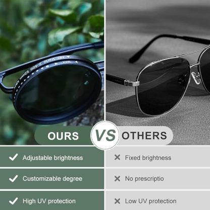 Dimmable ND Dimming Sunglasses, Fishing, Welding, Outdoor, Motorcycle Retro Sunglasses