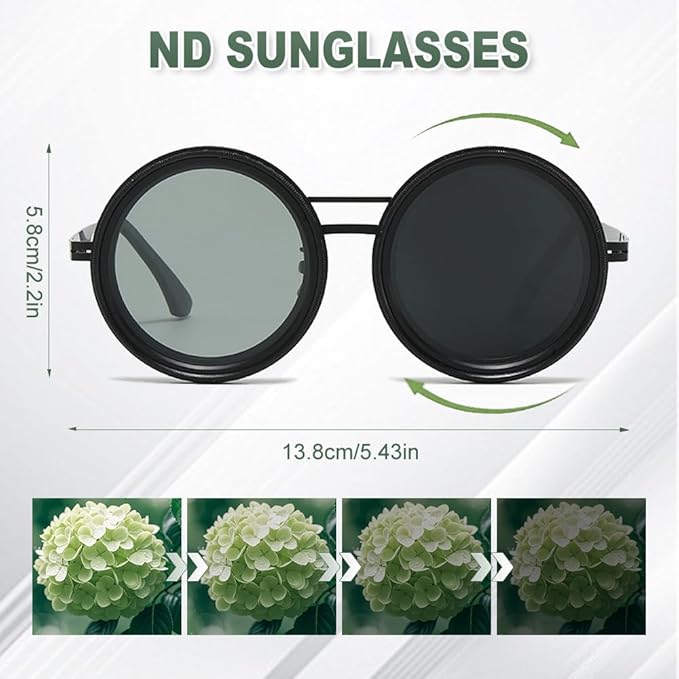 Dimmable ND Dimming Sunglasses, Fishing, Welding, Outdoor, Motorcycle Retro Sunglasses