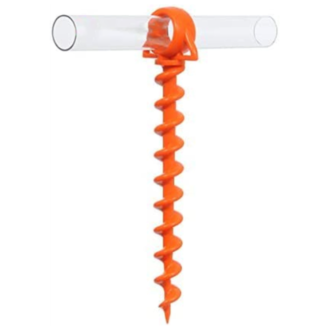 the Ultimate Ground Anchor | Small 4 Pack Tent Stakes | Made in USA (Orange)