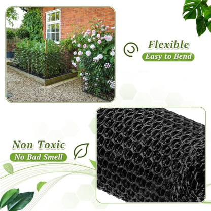Plastic Chicken Wire Fence Mesh, Hexagonal Fencing Wire For Gardening, Poultry Fencing, Chicken Wire Frame For Crafts, Floral Netting