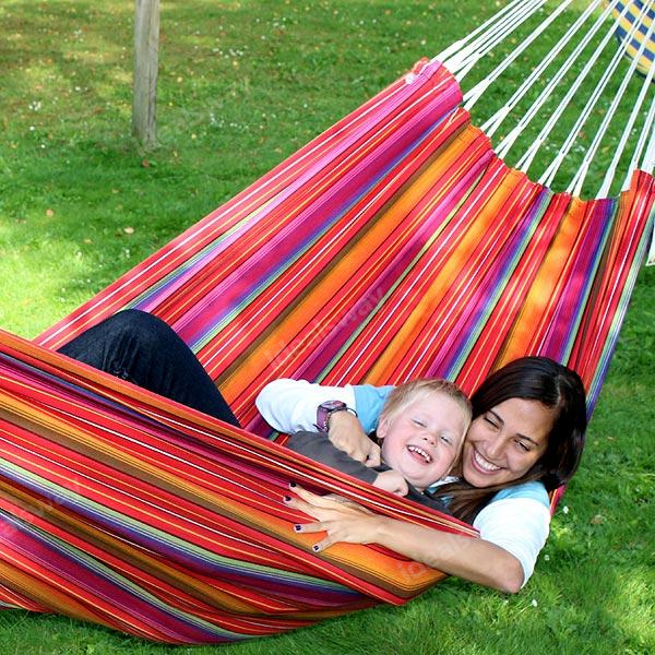 SUMMER HOT SALE 40% OFF ☀Canvas Cotton Garden Hammock with Carrying Bag