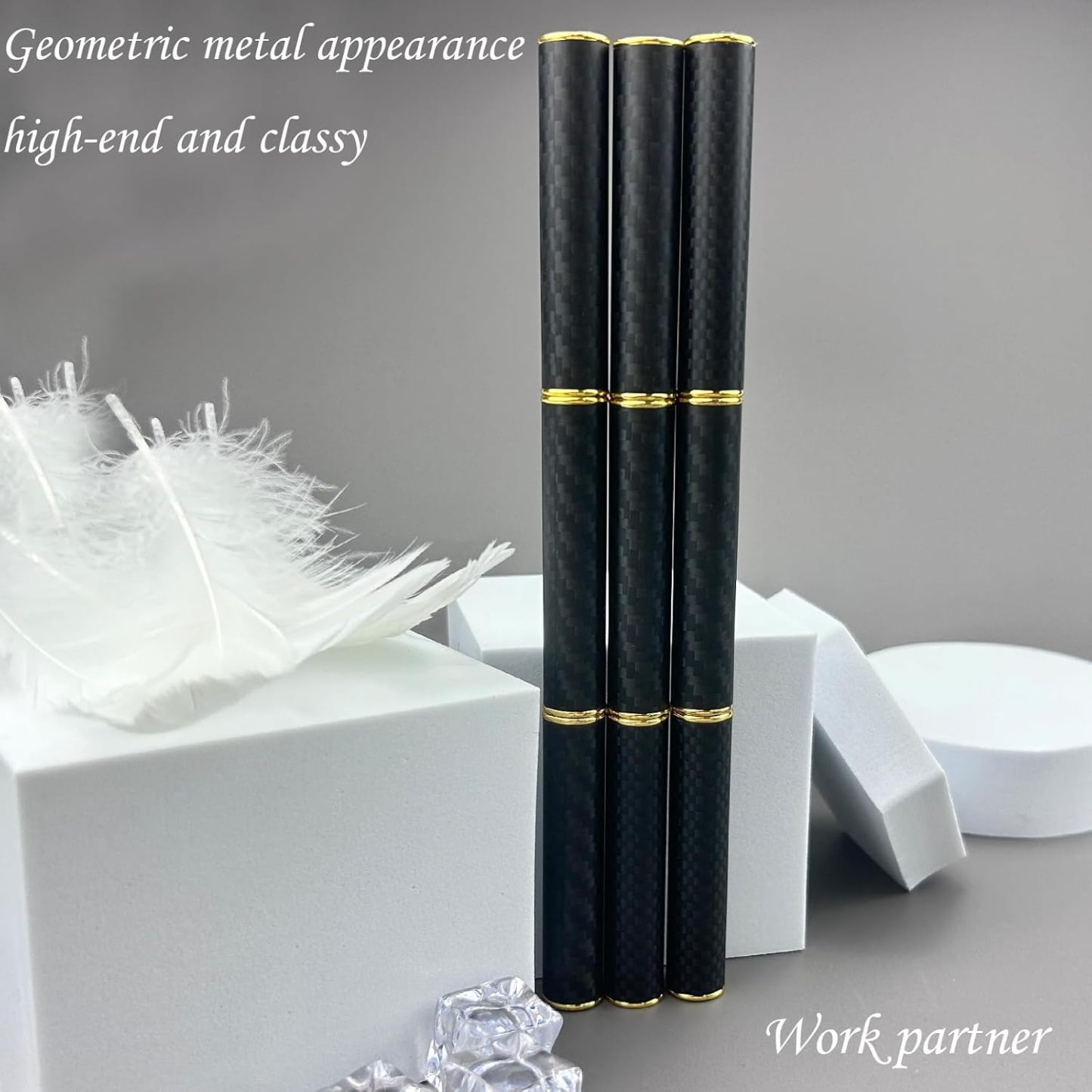 Black Magnetic Sticks Fidget Toys for Fidgeter, 8 Inch Long Magnetic Fidget Cylinder, Creative Three Cylinder Magnet Fidget Toys, ADHD Fidget Toys for School, Stress Relief Spinning Pen Skill Toy