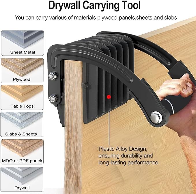 Portable Metal Wood Panel Handle Clip