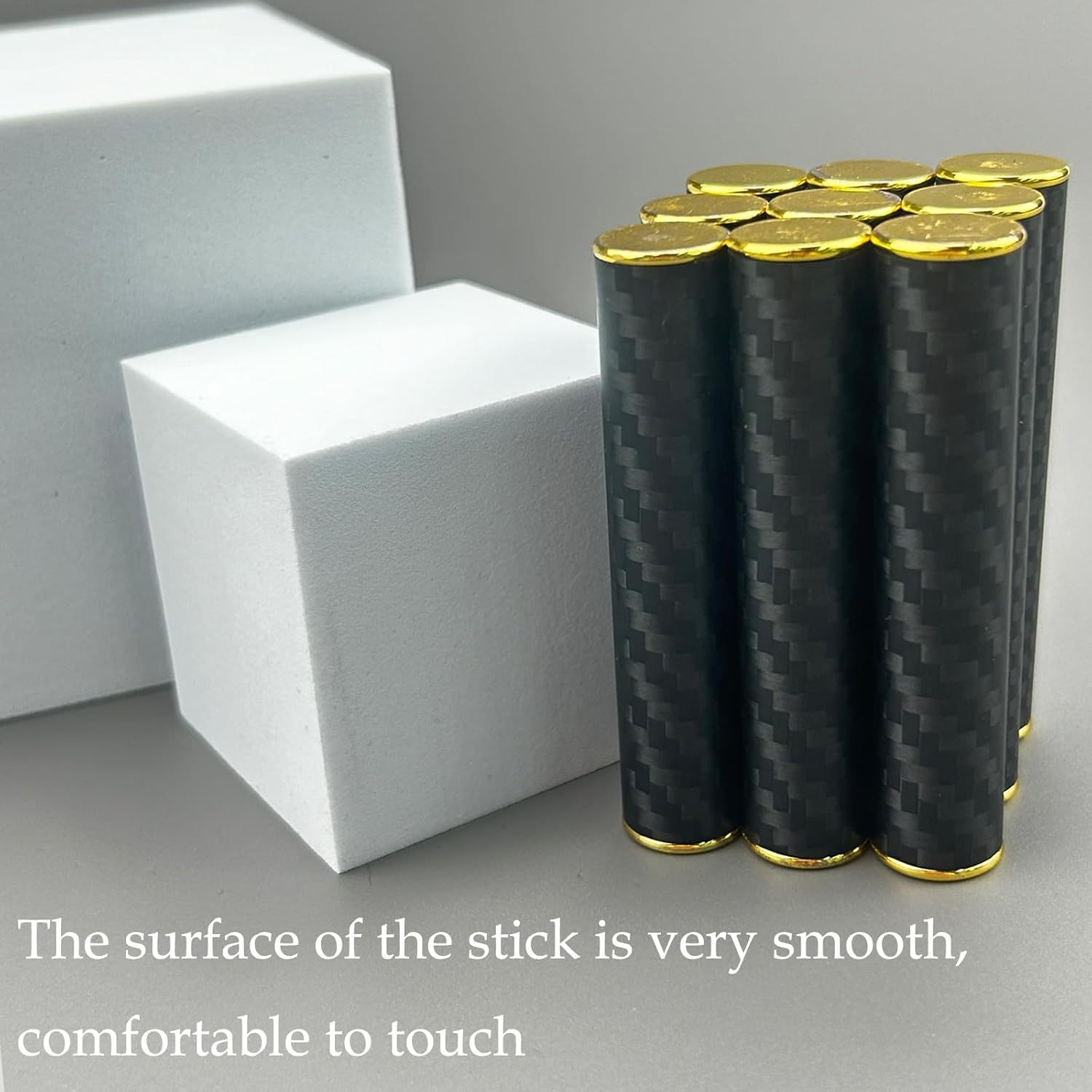 Black Magnetic Sticks Fidget Toys for Fidgeter, 8 Inch Long Magnetic Fidget Cylinder, Creative Three Cylinder Magnet Fidget Toys, ADHD Fidget Toys for School, Stress Relief Spinning Pen Skill Toy