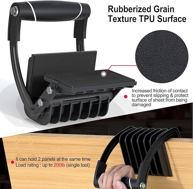 Portable Metal Wood Panel Handle Clip